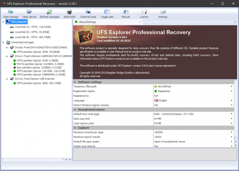 UFS Explorer Professional Recovery 10.0.0.6867 instaling